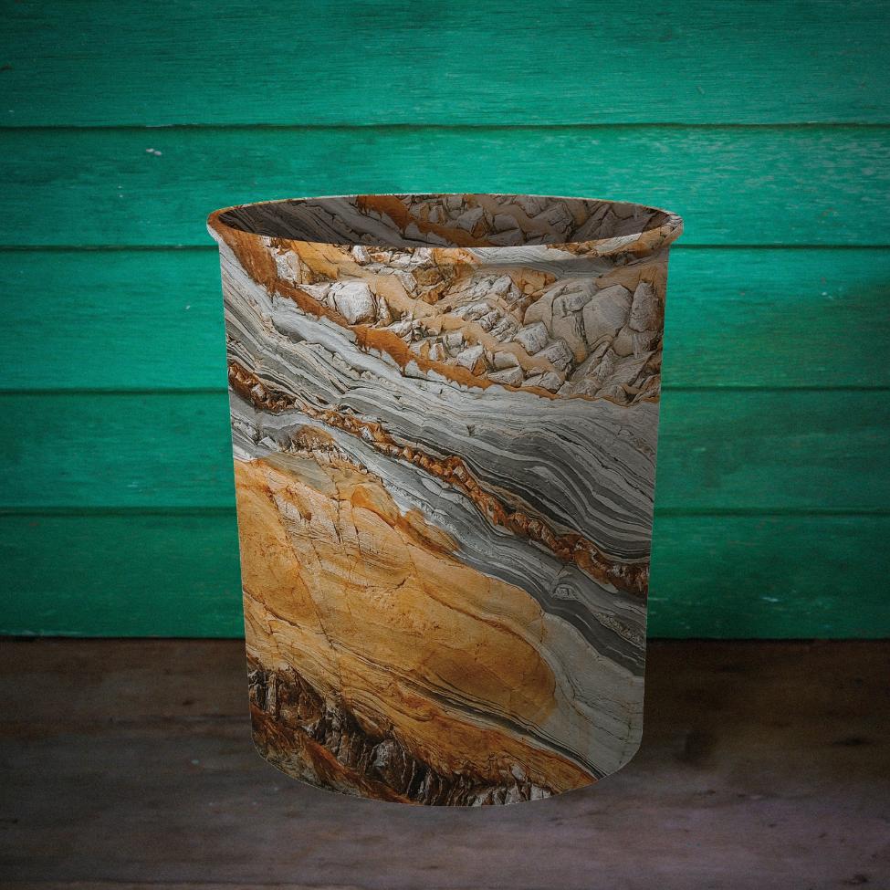 Printed - Earth Jasper Dustbin Trendy Home