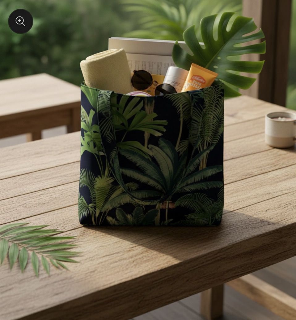 Printed - Night Pine Tote Bag Trendy Home