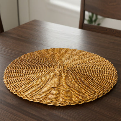 Rattan - Dark Honey Charger Plate