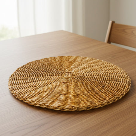 Rattan - Dark Honey Charger Plate