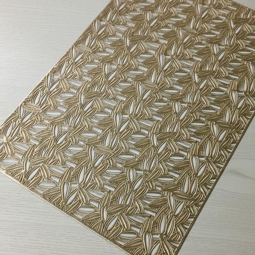 Pvc - Gold Swirl Table Mat