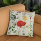 White Rosey Cushion Cover Clearance Sale 2024