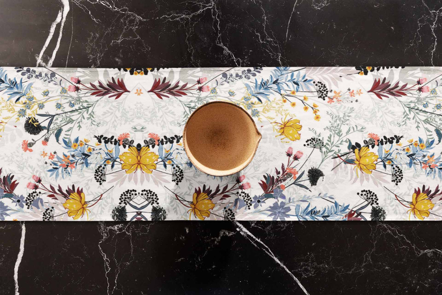 White Veronica Table Runner Trendy Home