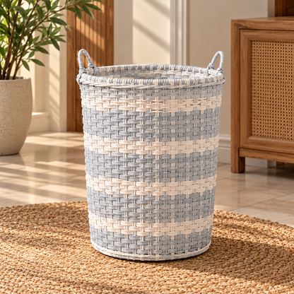 Handmade - Rattan Dove Wicker Laundry Basket Trendy Home