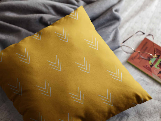 Yellow Canvas Cushion Cover Trendy Home