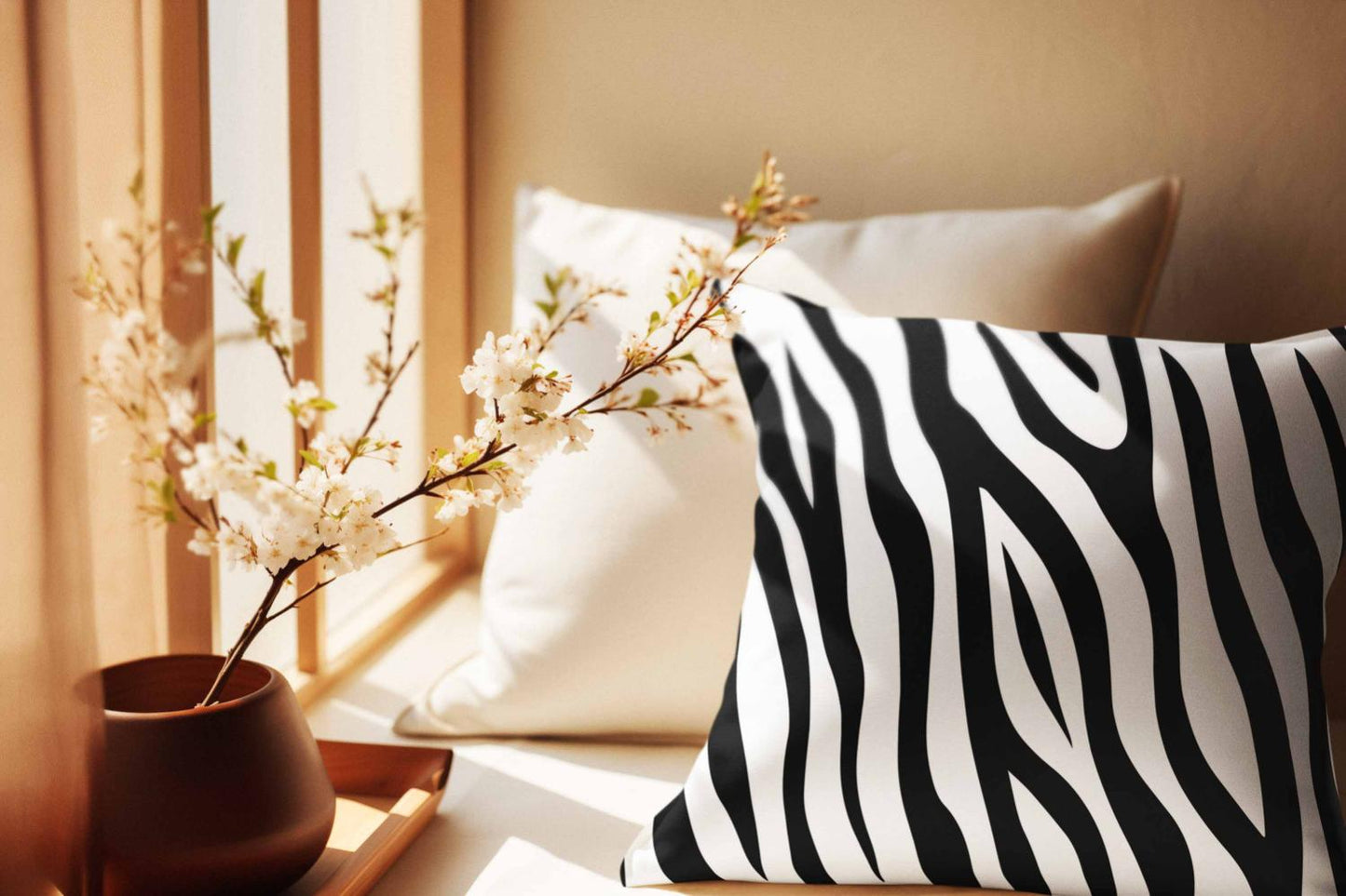 Zebra Skin Cushion Cover Clearance Sale 2024