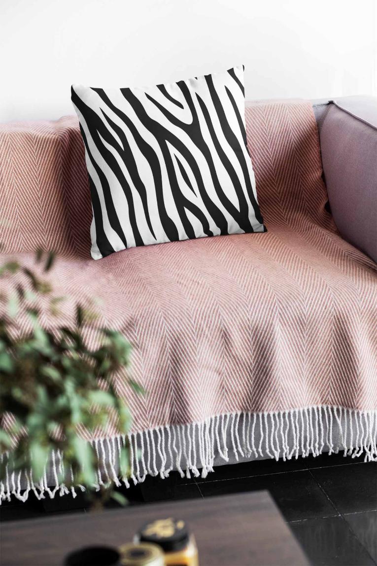 Zebra Skin Cushion Cover Clearance Sale 2024