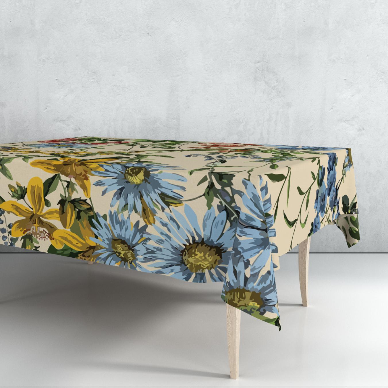 Floral Clash Tablecloth Trendy Home