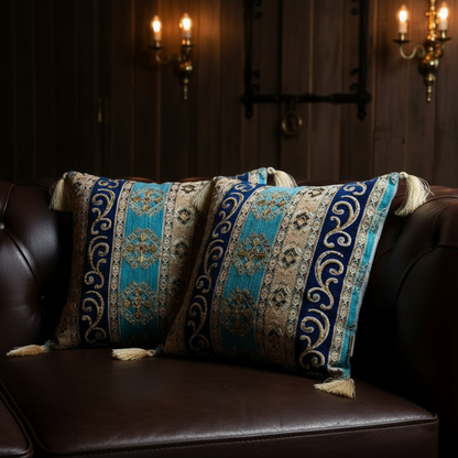 Hand Sequin - Blue Cushion Cover Trendy Home