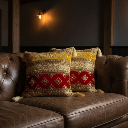 Hand Sequin - Queen Red Cushion Cover Trendy Home