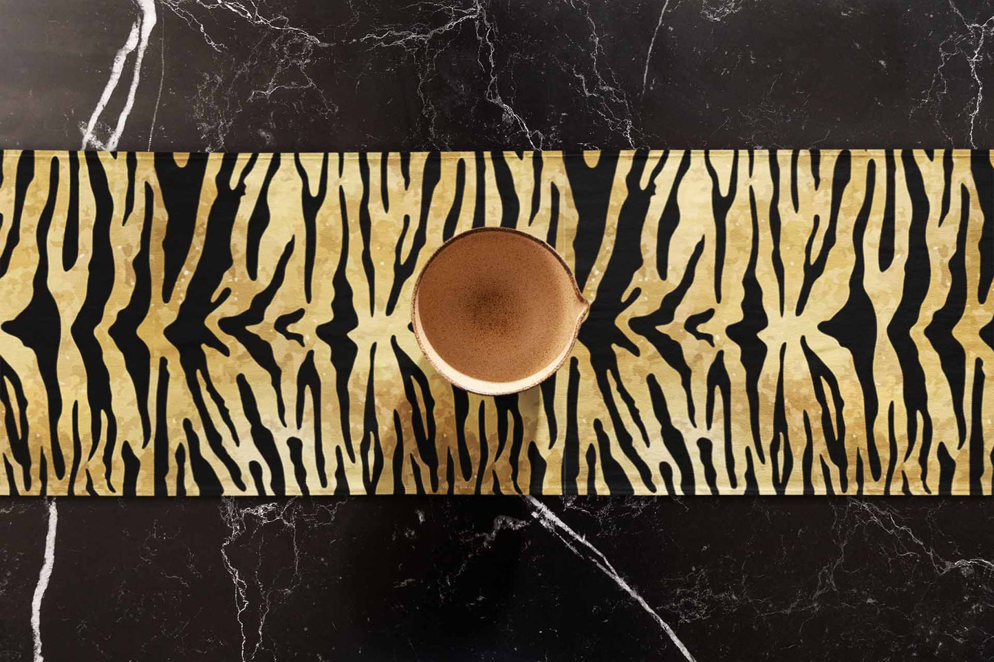 Aged Tiger Skin Table Runner Trendy Home