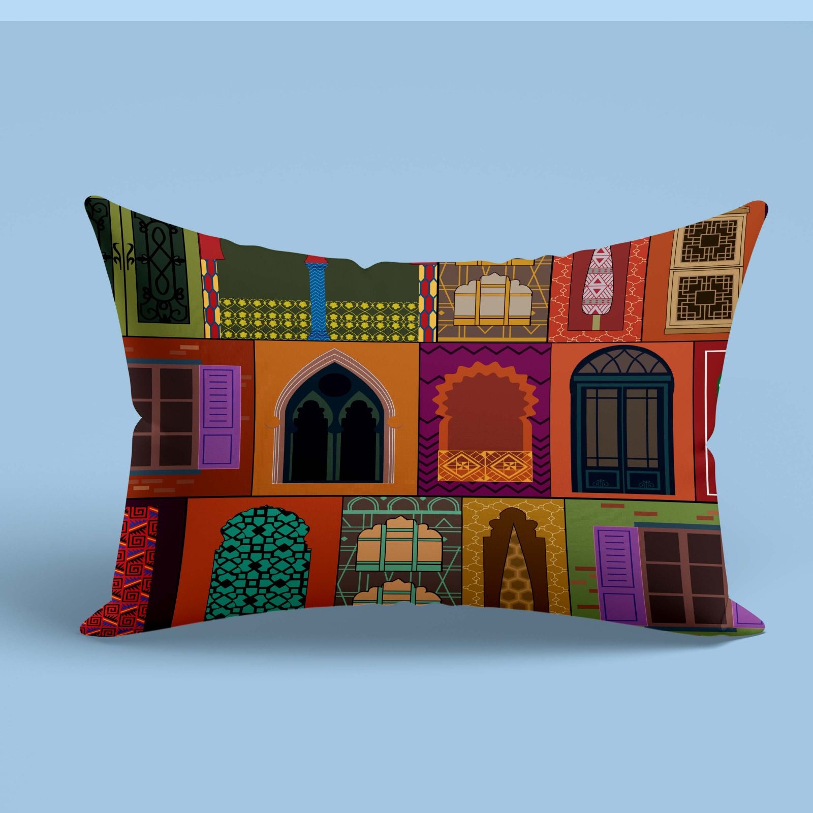 Mughal Glory Slim Cushion Cover Trendy Home