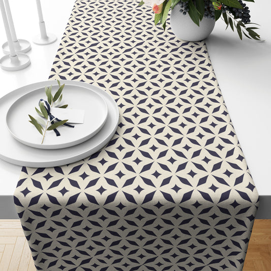 Block Accent Table Runner Trendy Home