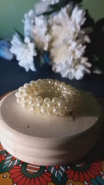 Beaded Pearl Napkin Holder