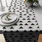 Black Tribal Table Runner Trendy Home