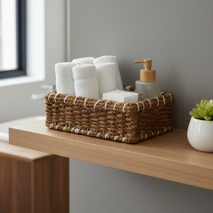 Handmade - Jute Small Basket Trendy Home