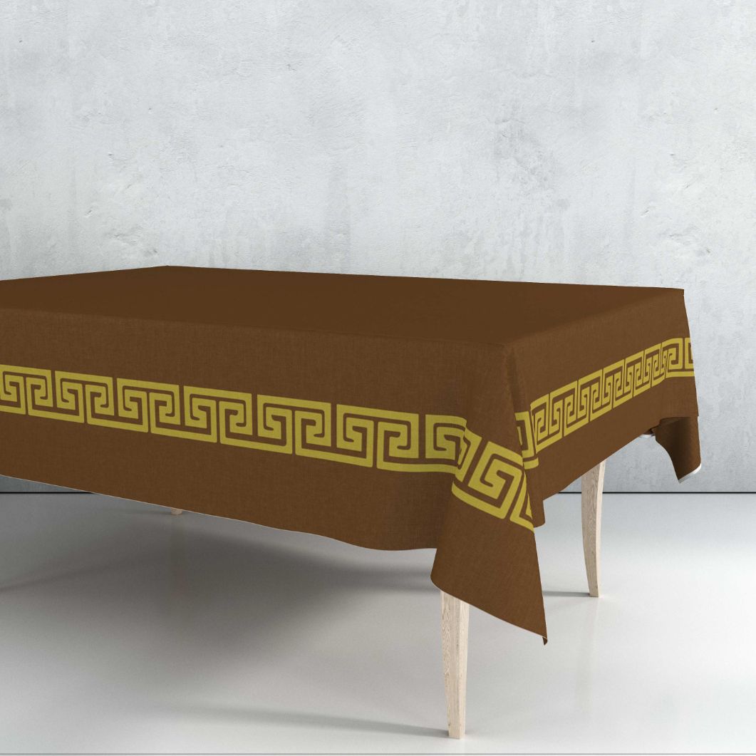 Brown Versace Tablecloth Trendy Home