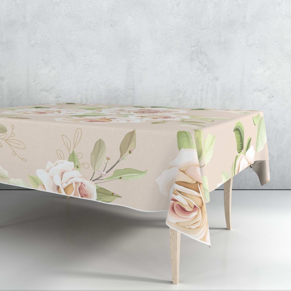 Floral Roulette Tablecloth Trendy Home