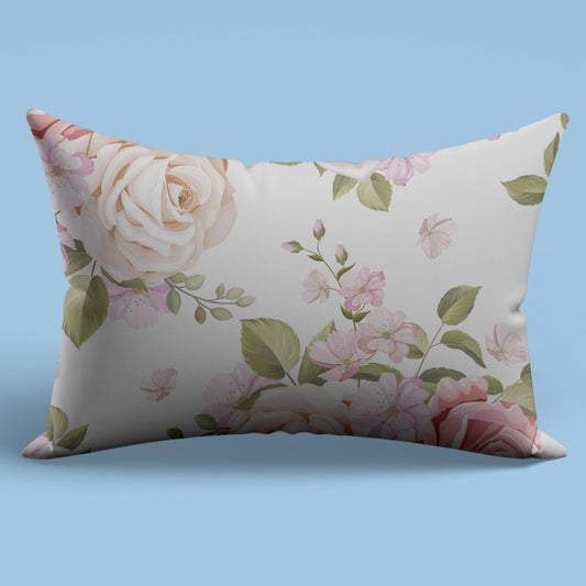 Pink Rose Slim Cushion Cover trendy home