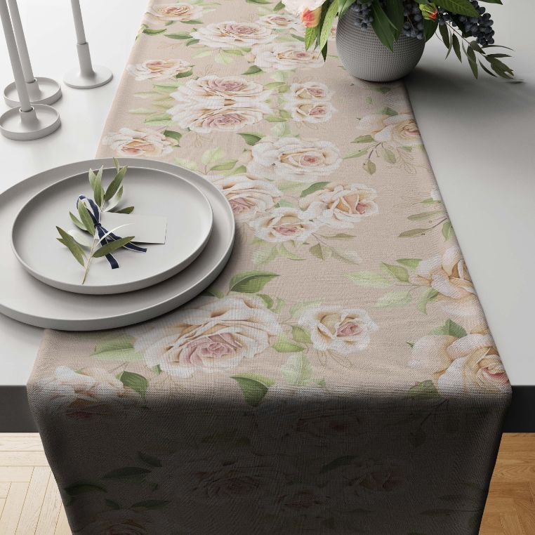 Floral Roulette Table Runner trendy home