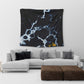 Black Obsidian Marble-Stone Tapestry Trendy Home