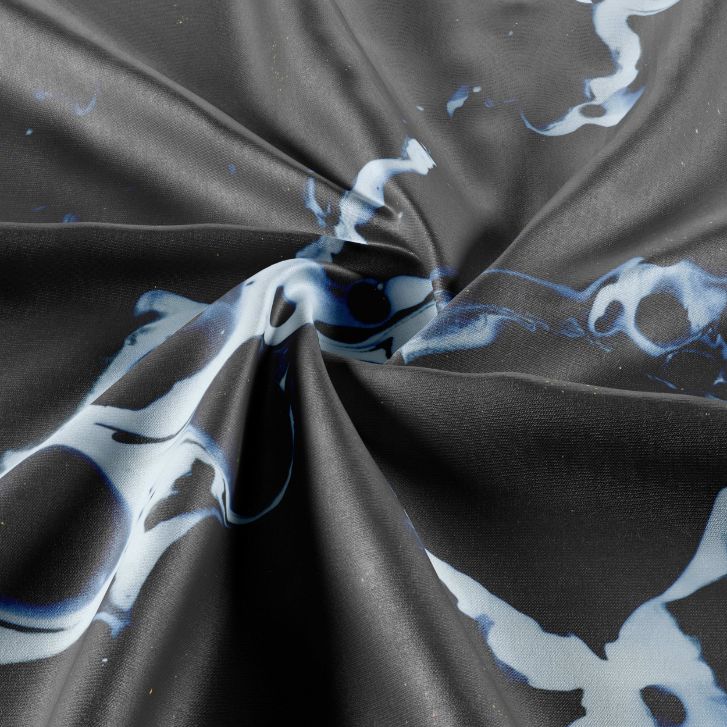 Black Obsidian Marble-Stone Tablecloth Trendy Home