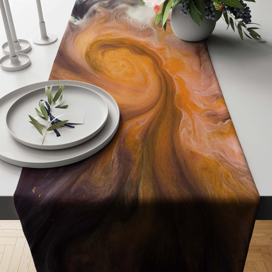 Citrine Marble-Stone Table Runner Trendy Home