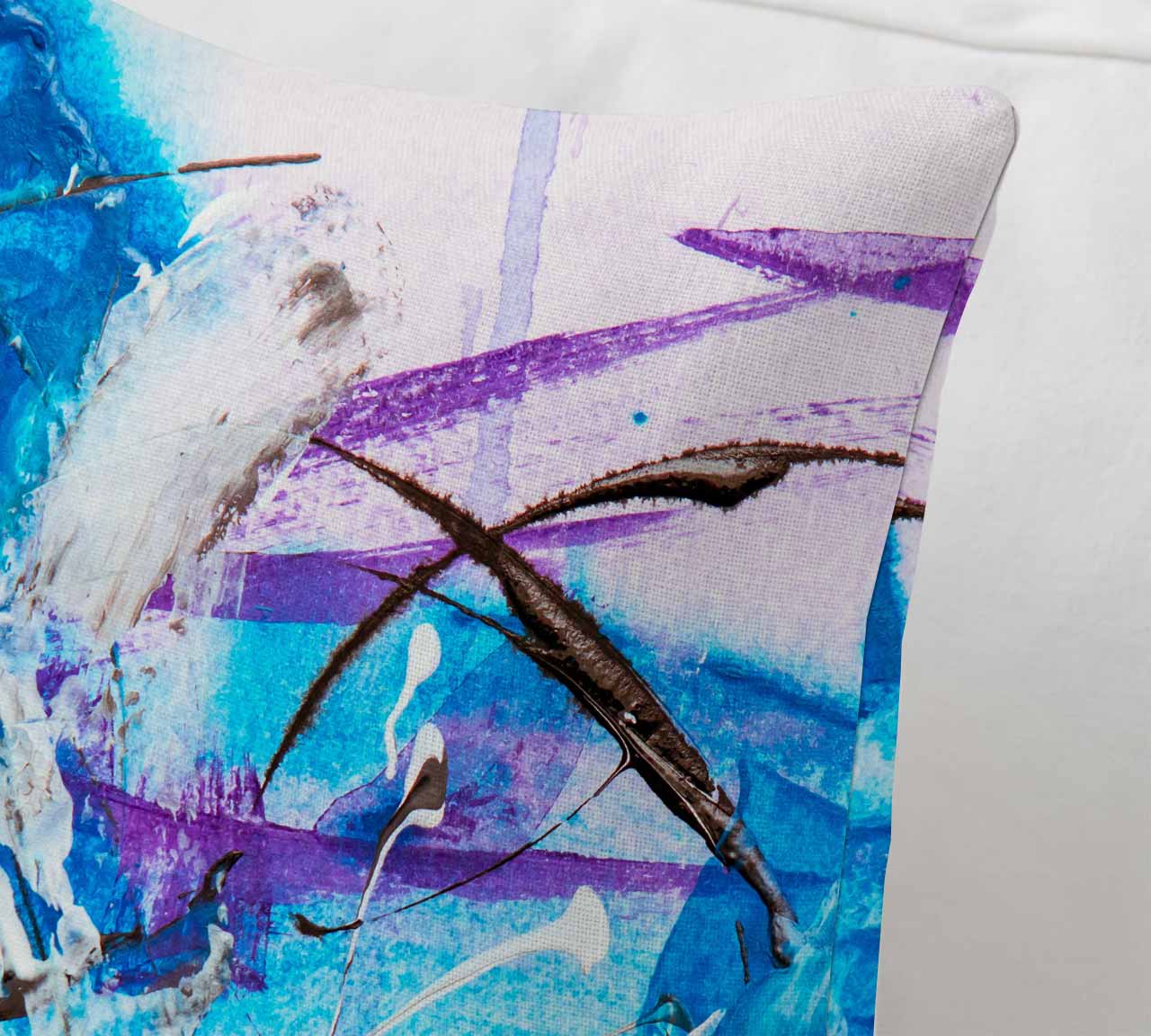 Aqua Art Cushion Cover Trendy Home
