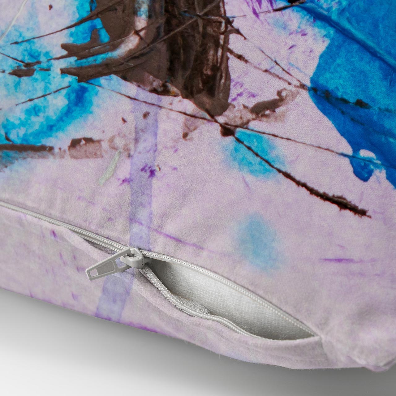 Aqua Art Cushion Cover Trendy Home