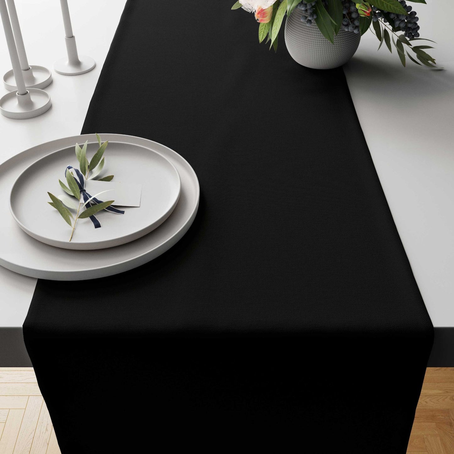 Monochrome Table Runner Trendy Home