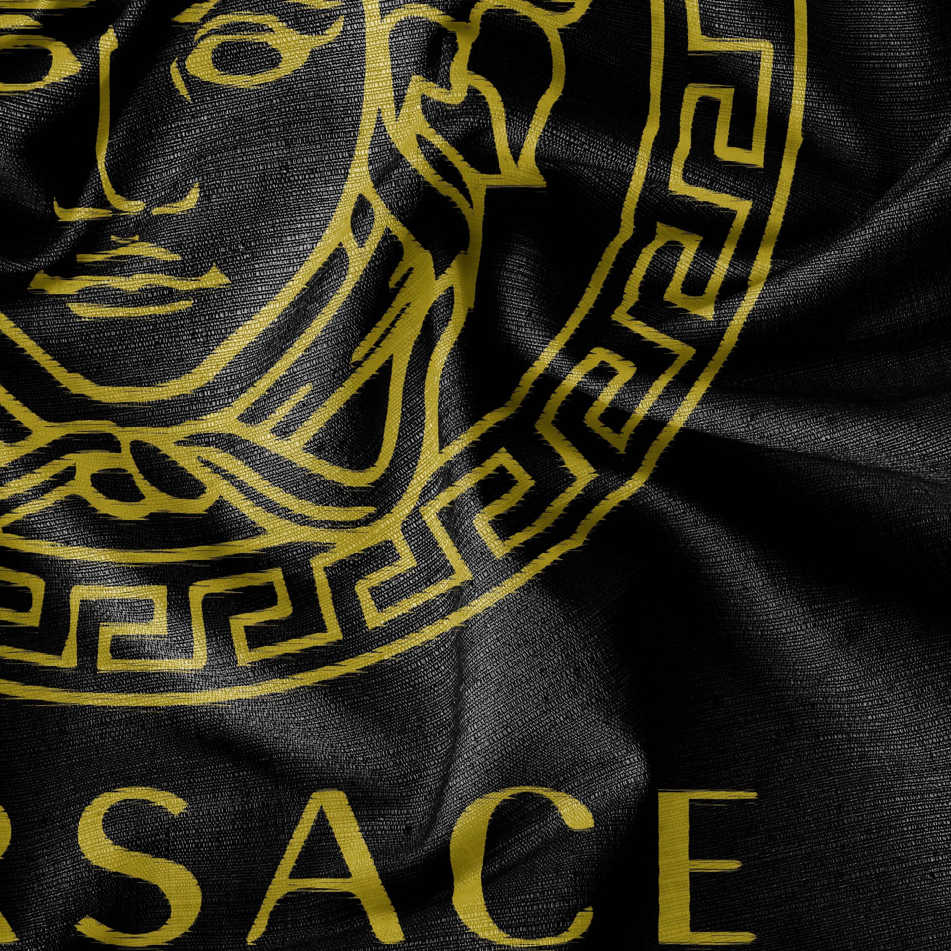 Black Versace Cushion Cover Trendy Home