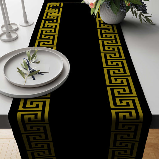 Black Versace Table Runner Trendy Home