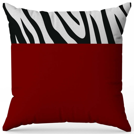 Red Tribune Cushion Cover Trendy Home