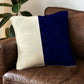 Blue x White Cushion Cover Half Cut trendy home