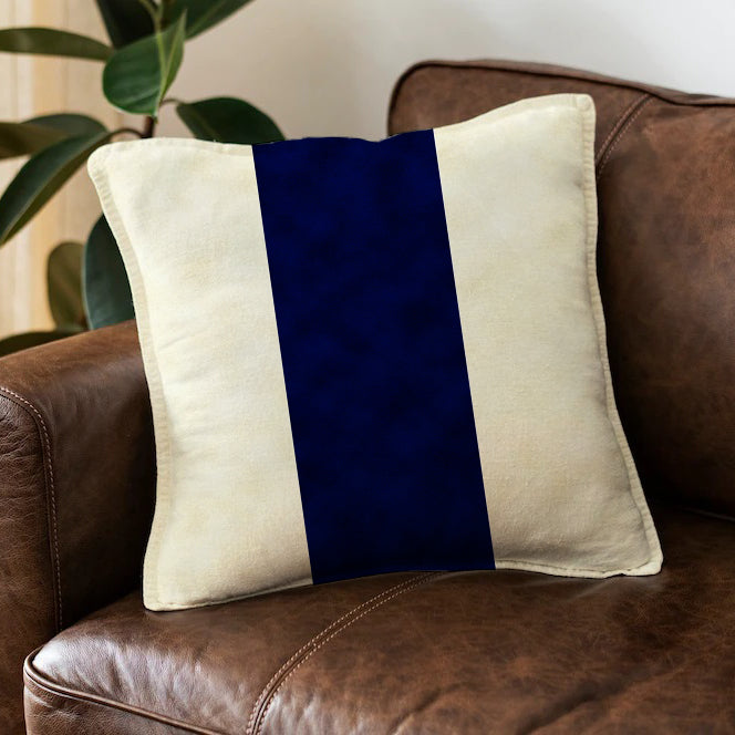 Blue x White Cushion Cover Blue Stripe trendy home