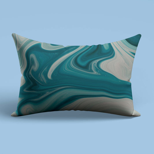 Blue Dumortierite Marble-Stone Slim Cushion Cover Trendy Home