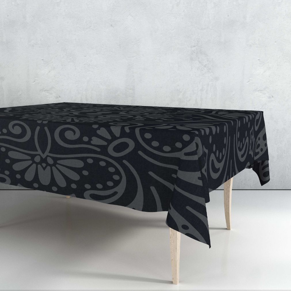 Black Pearls Tablecloth Trendy Home