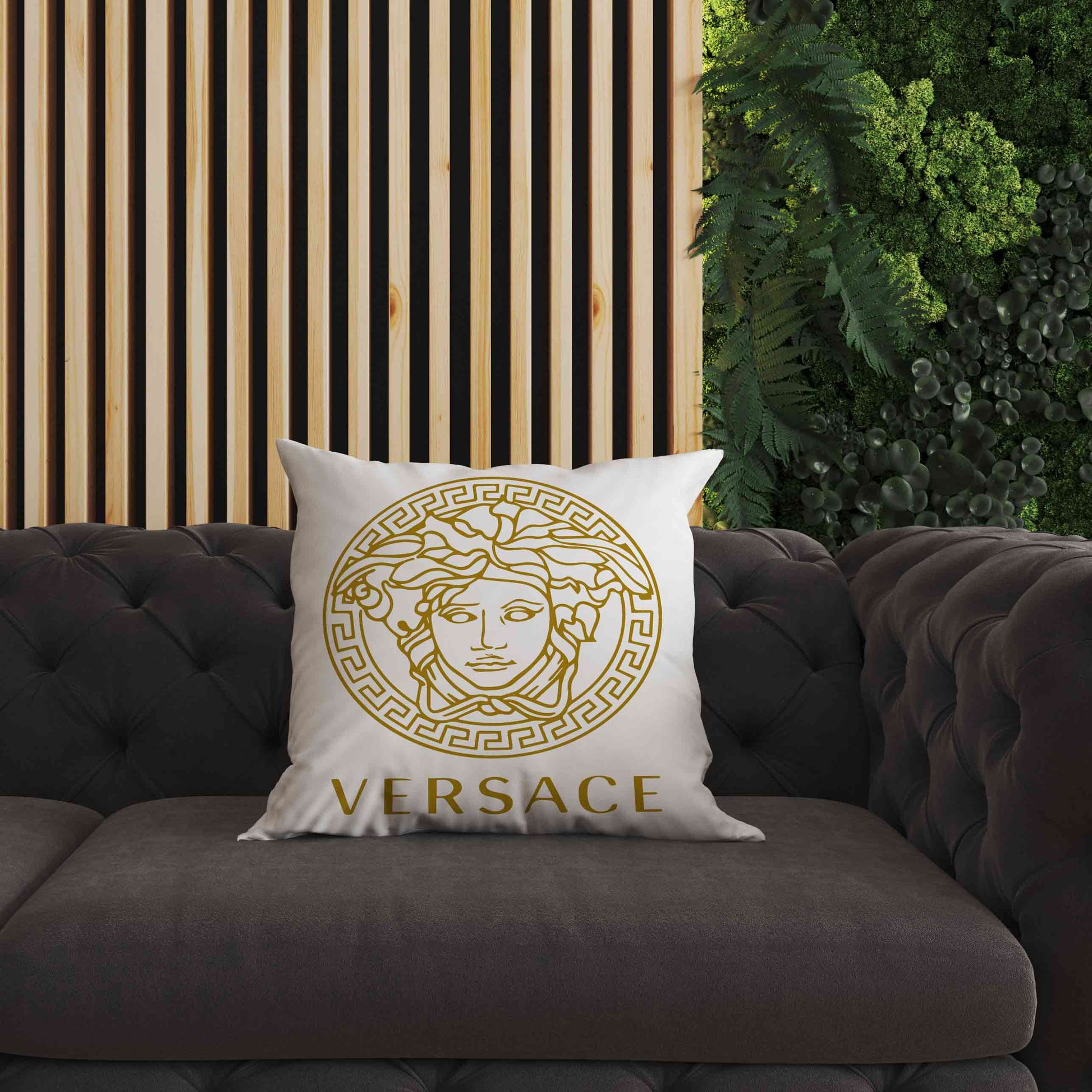White Versace Cushion Cover trendy home