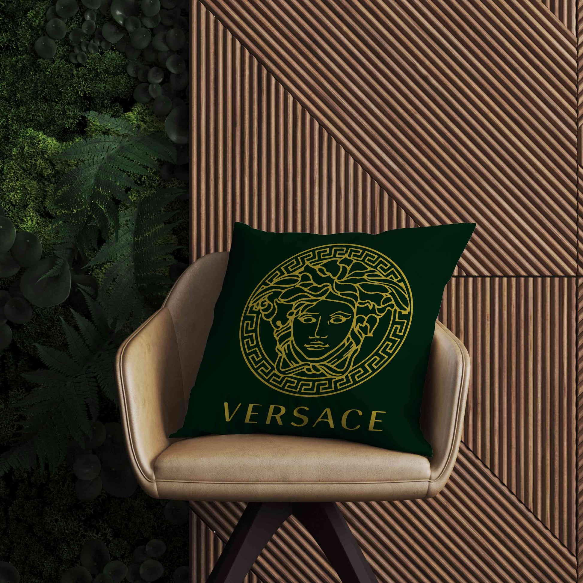 Green Versace Cushion Cover Trendy Home