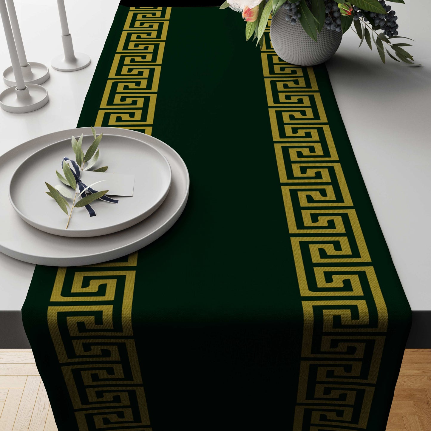 Green Versace Table Runner trendy home
