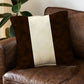 Brown x White Cushion Cover White Stripe trendy home