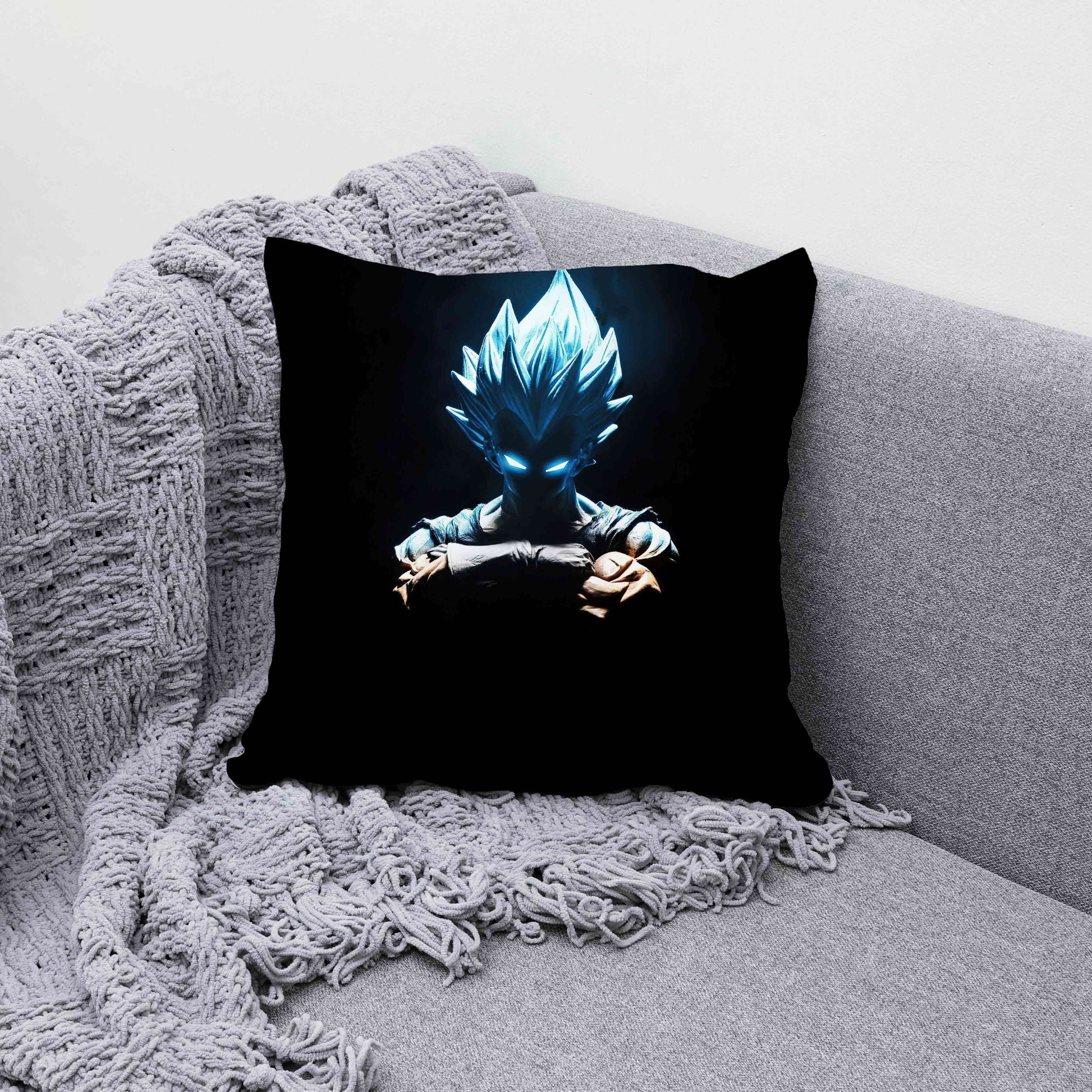 Vegeta's Rage Cushion Cover trendy home