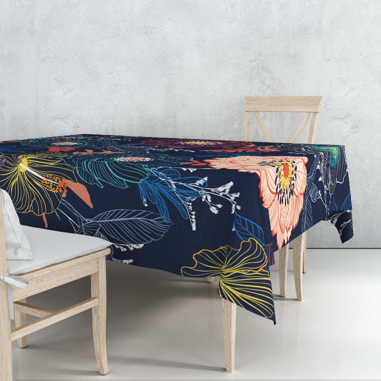 Floral Galaxy Tablecloth trendy home
