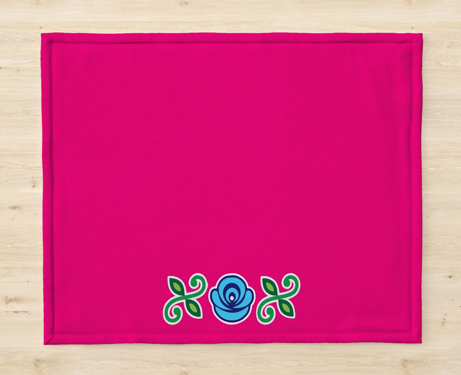 Rujhan Pink Crest Table Mat trendy home