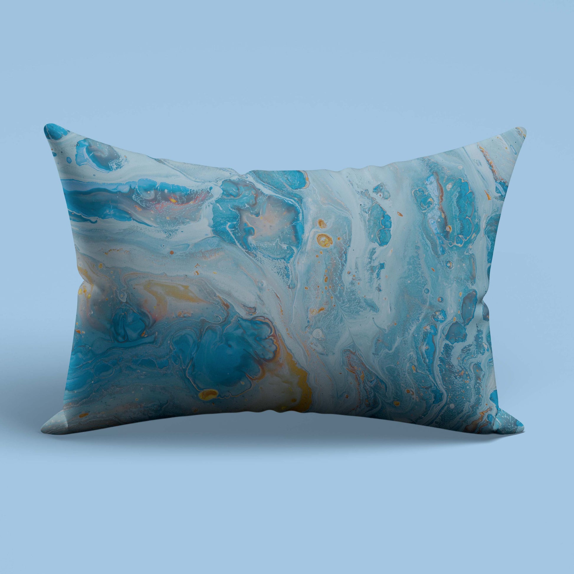 Blue Opal Marble-Stone Slim Cushion Cover trendy home
