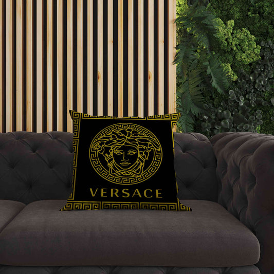 Black Versace Stripes Cushion Cover trendy home
