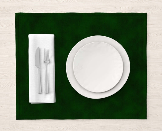 Green x White Table Mat Theme Green trendy home