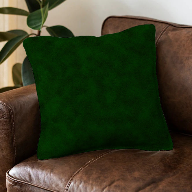 Green x Red Cushion Cover Plain Green trendy home