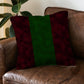 Green x Red Cushion Cover Green Stripe trendy home