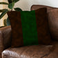 Brown x Green Cushion Cover Green Stripe Trendy Home